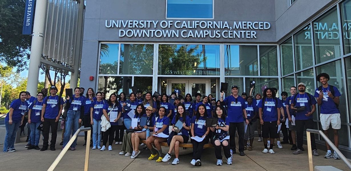 A team of graduate and undergraduate students helped collect survey data in the city of Merced for the book.